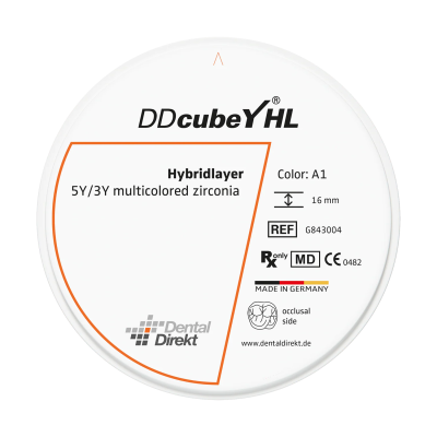 DD cubeY® HL Zirkonoxid Ø 98.5 mm, H 20 mm, A4