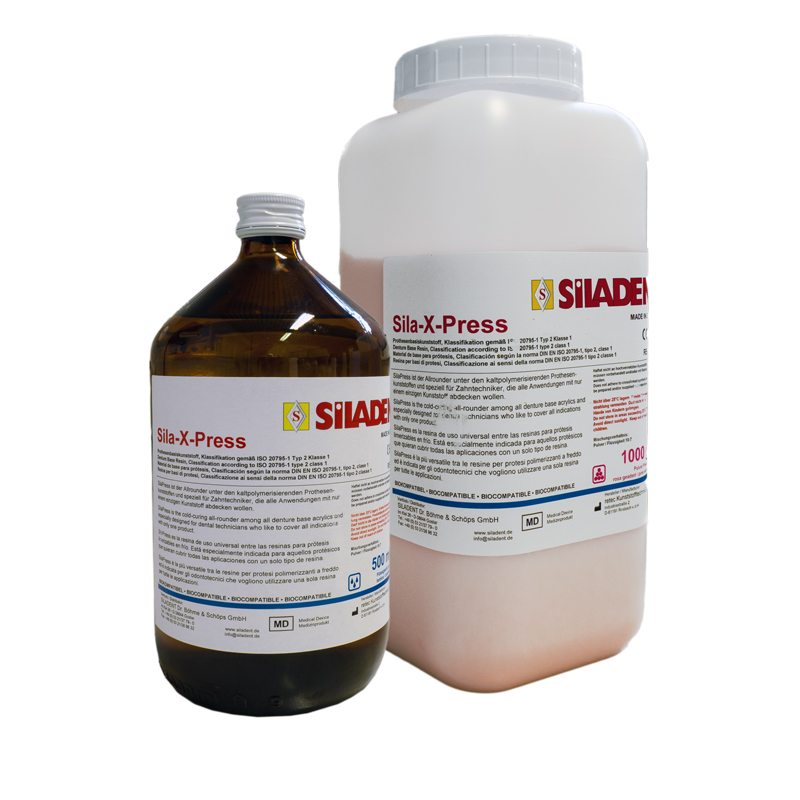 Sila-X-Press Laborset, 100 g/80 ml, rosa geadert