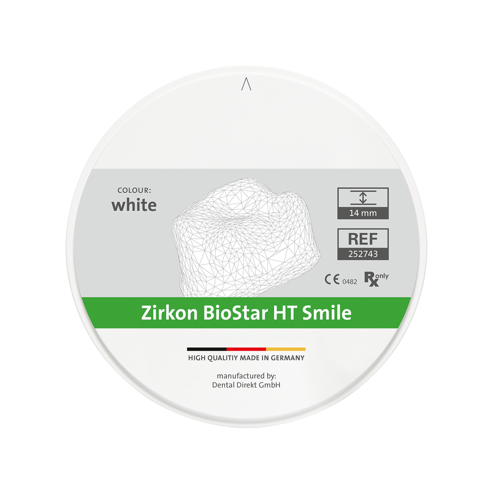 Zirkon BioStar HT Smile, Ø 98,5 mm, H 16 mm
