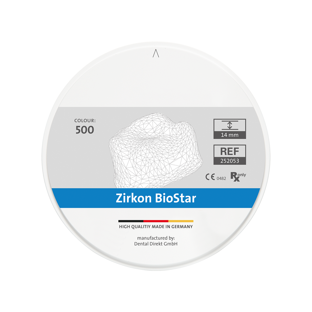 Zirkon BioStar m. Schulter Ø 98.5 mm, H 18 mm, colour 2000