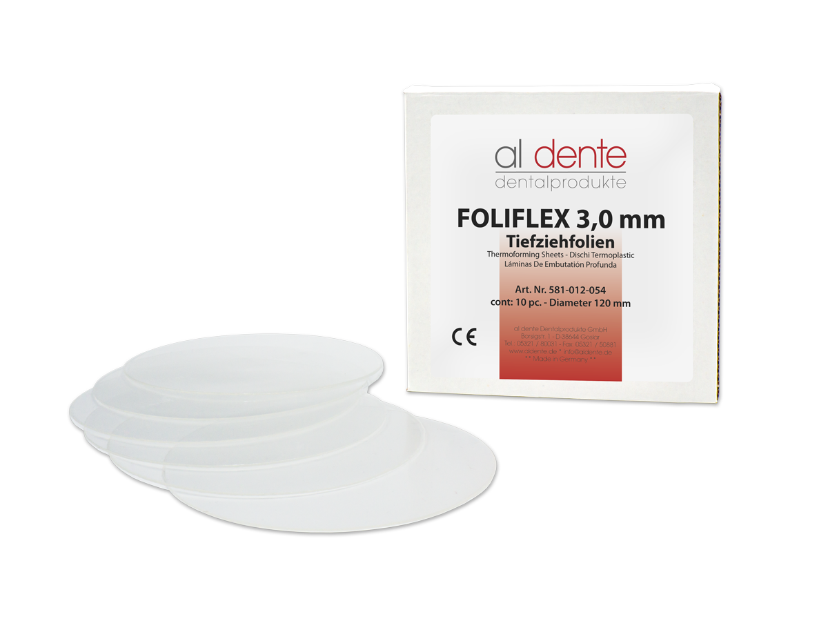FOLIFLEX, transparent, 4,0 mm, 50 St., Ø 120 mm